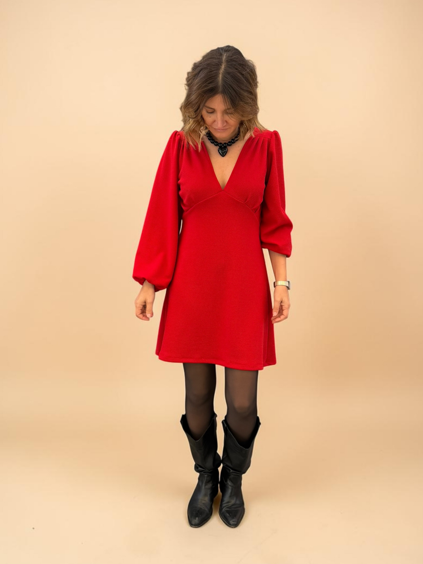 Vestido Amparo - Rojo
