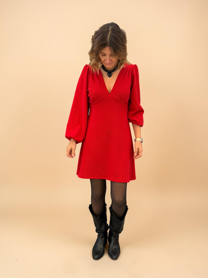 Vestido Amparo - Rojo
