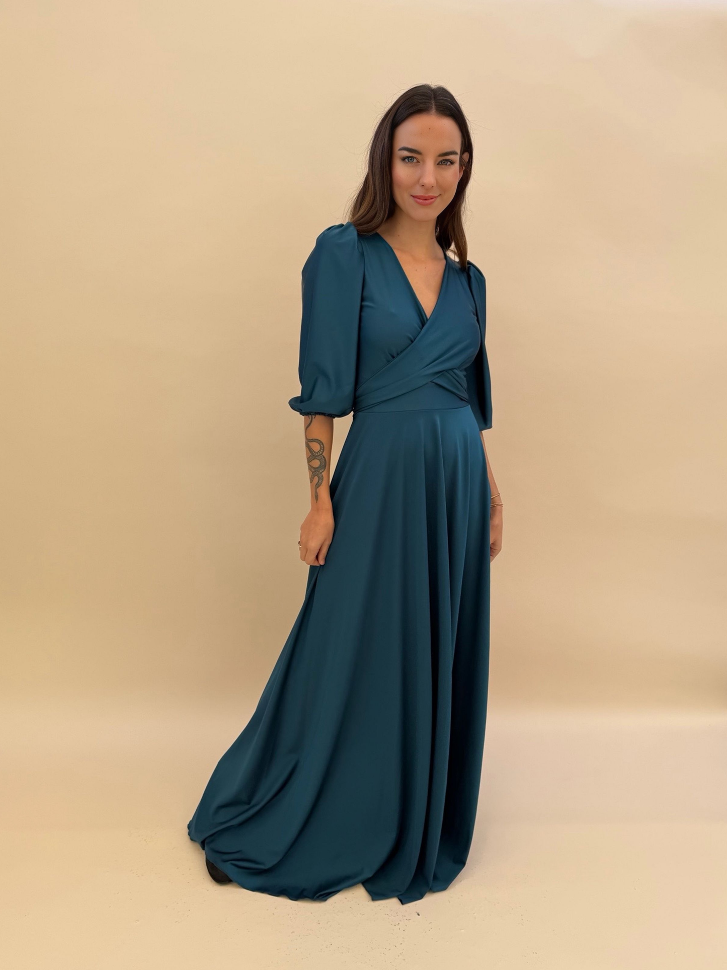 Vestido Raquel - Petróleo