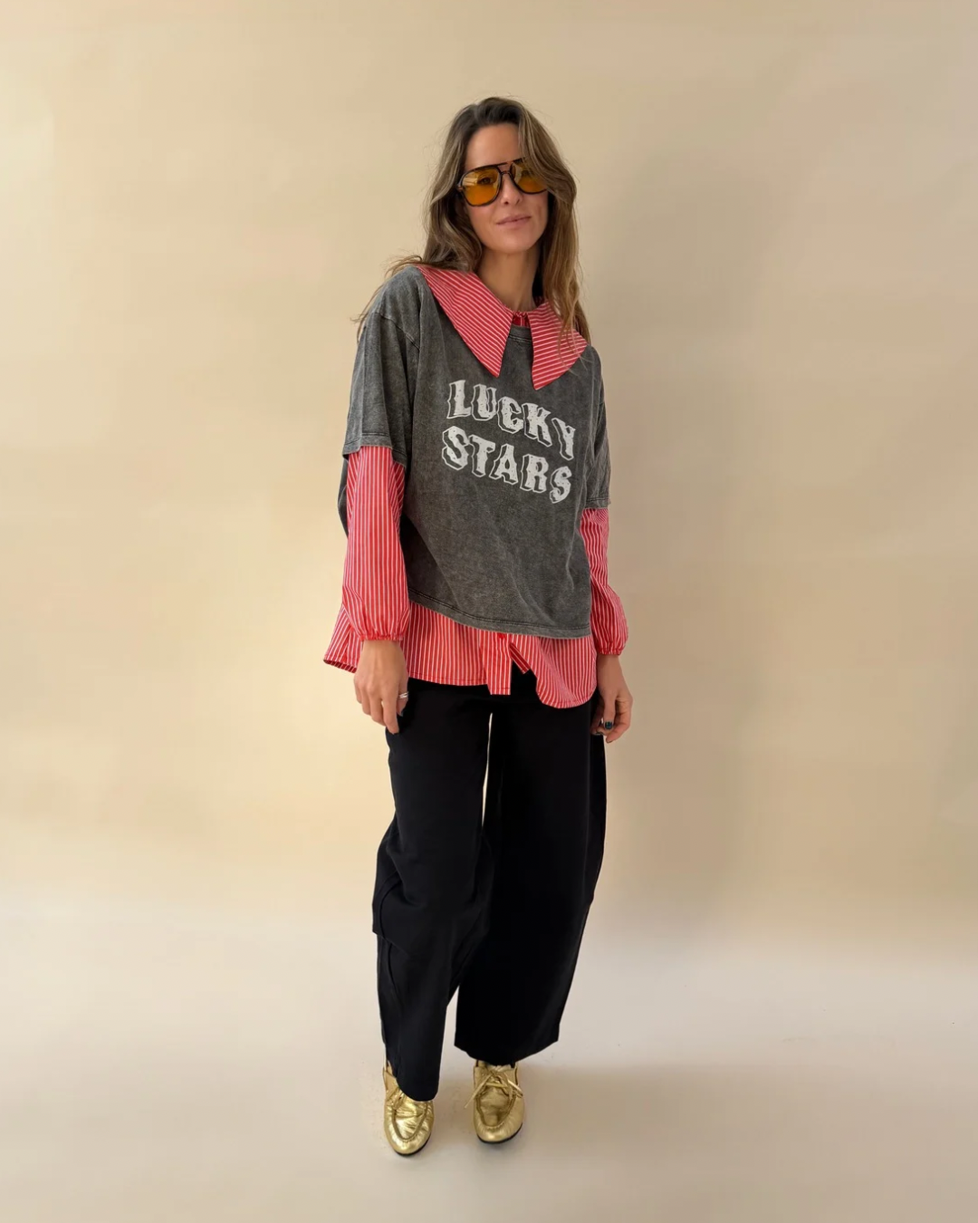 Polera Lucky Stars - Marengo