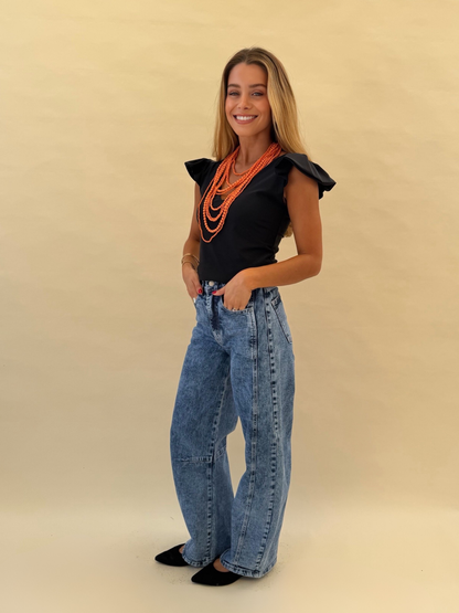 Top Sara - Negro