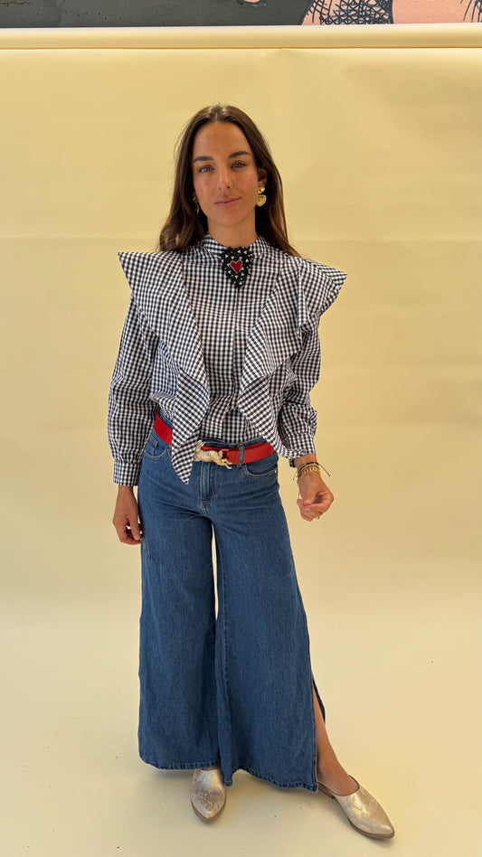 Blusa Alicia vuelos - Vichy