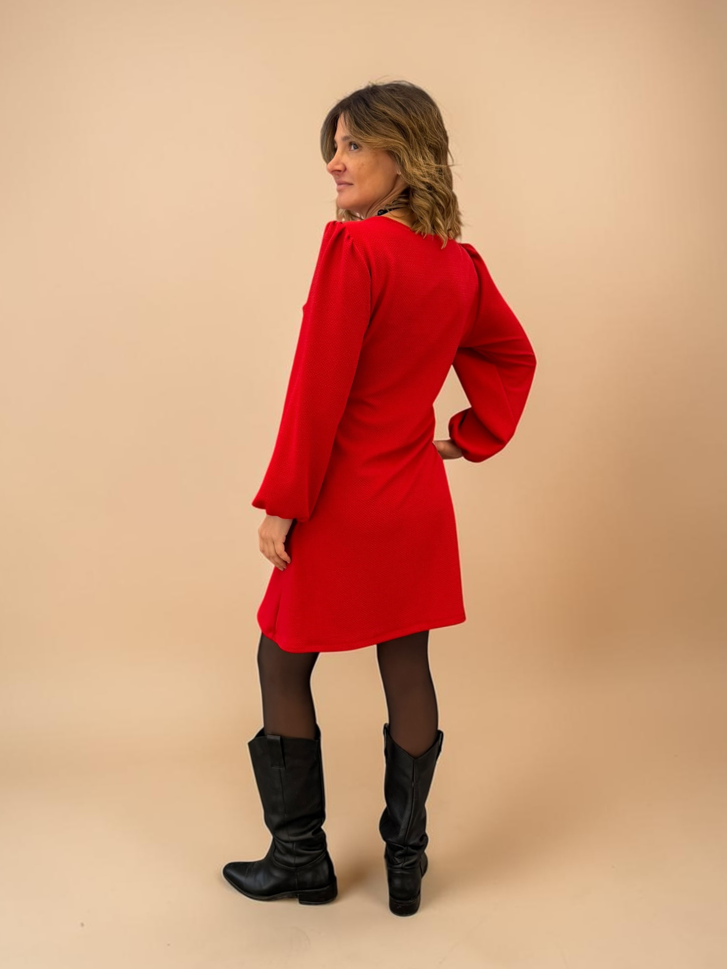 Vestido Amparo - Rojo