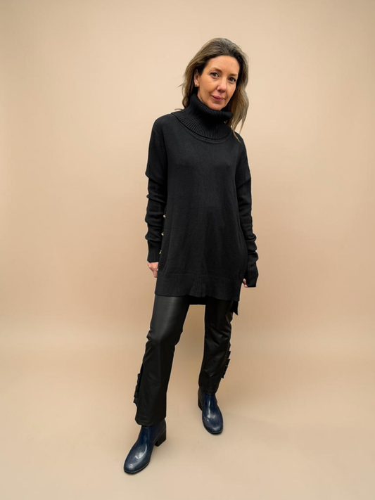 Chaleco Botones - Negro