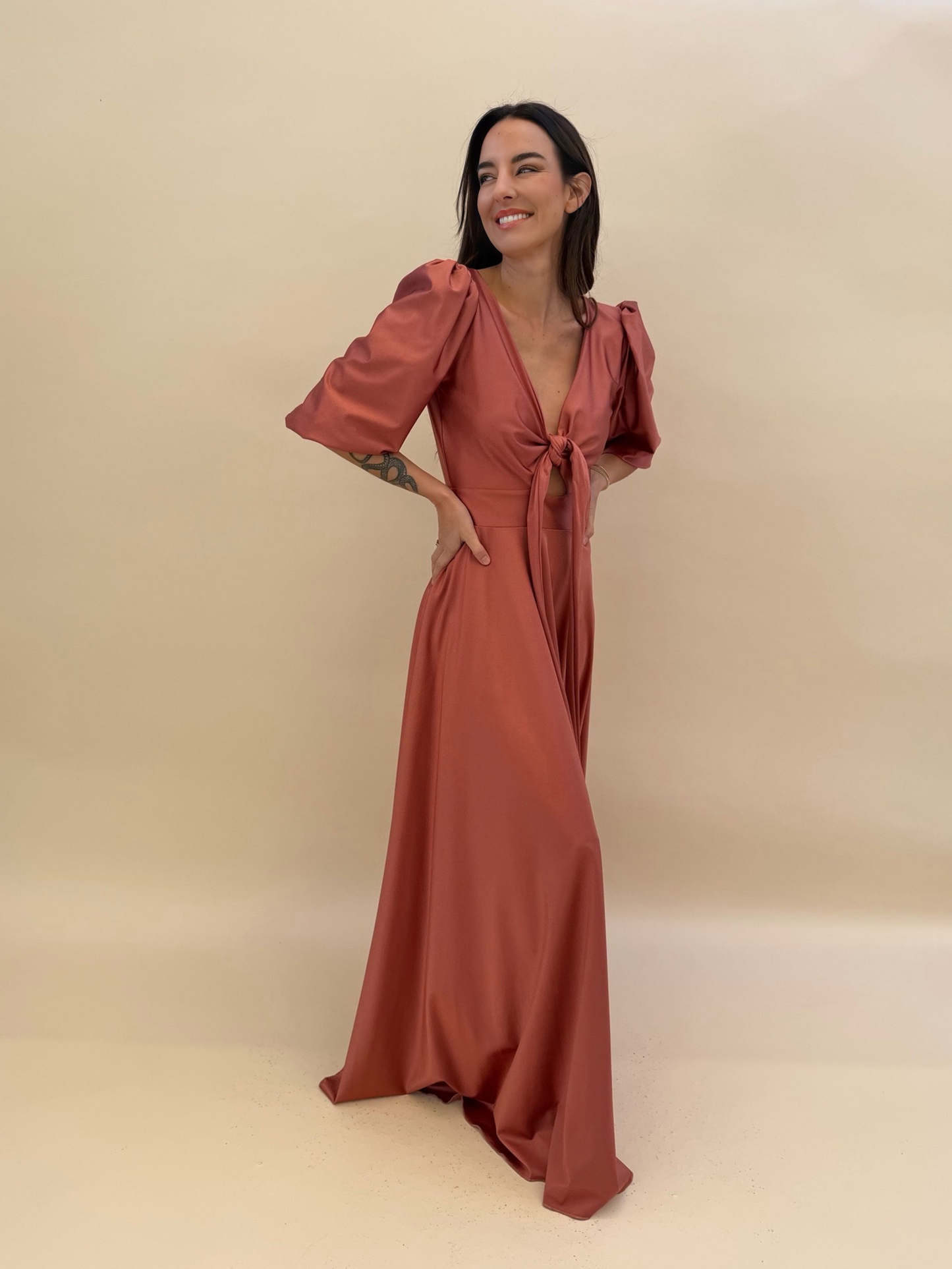 Vestido Raquel - Palo Rosa