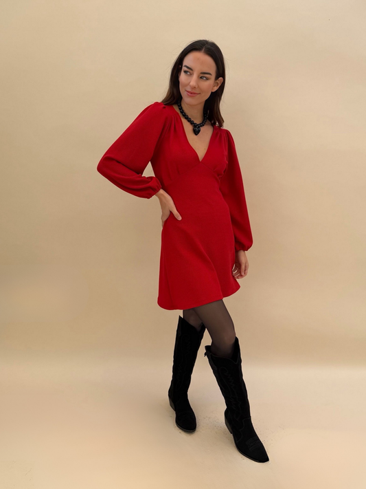 Vestido Amparo - Rojo