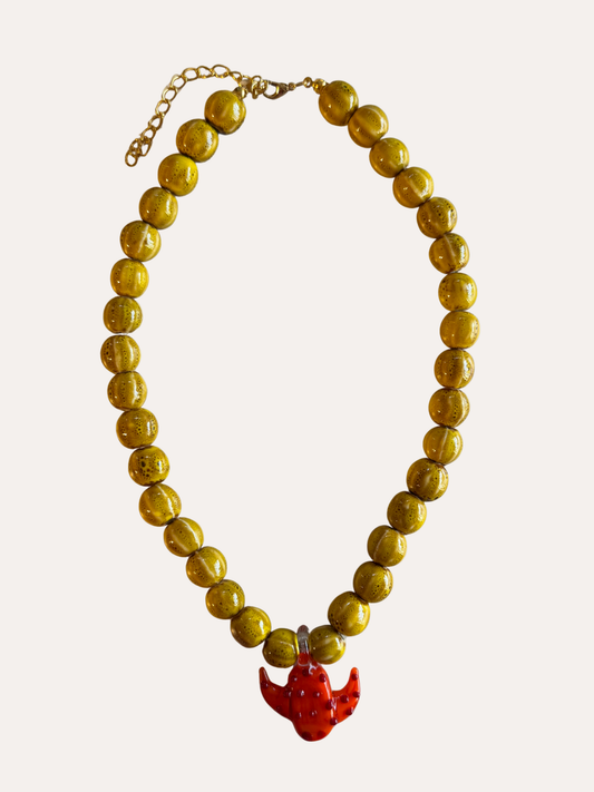 Collar Palma - Mostaza