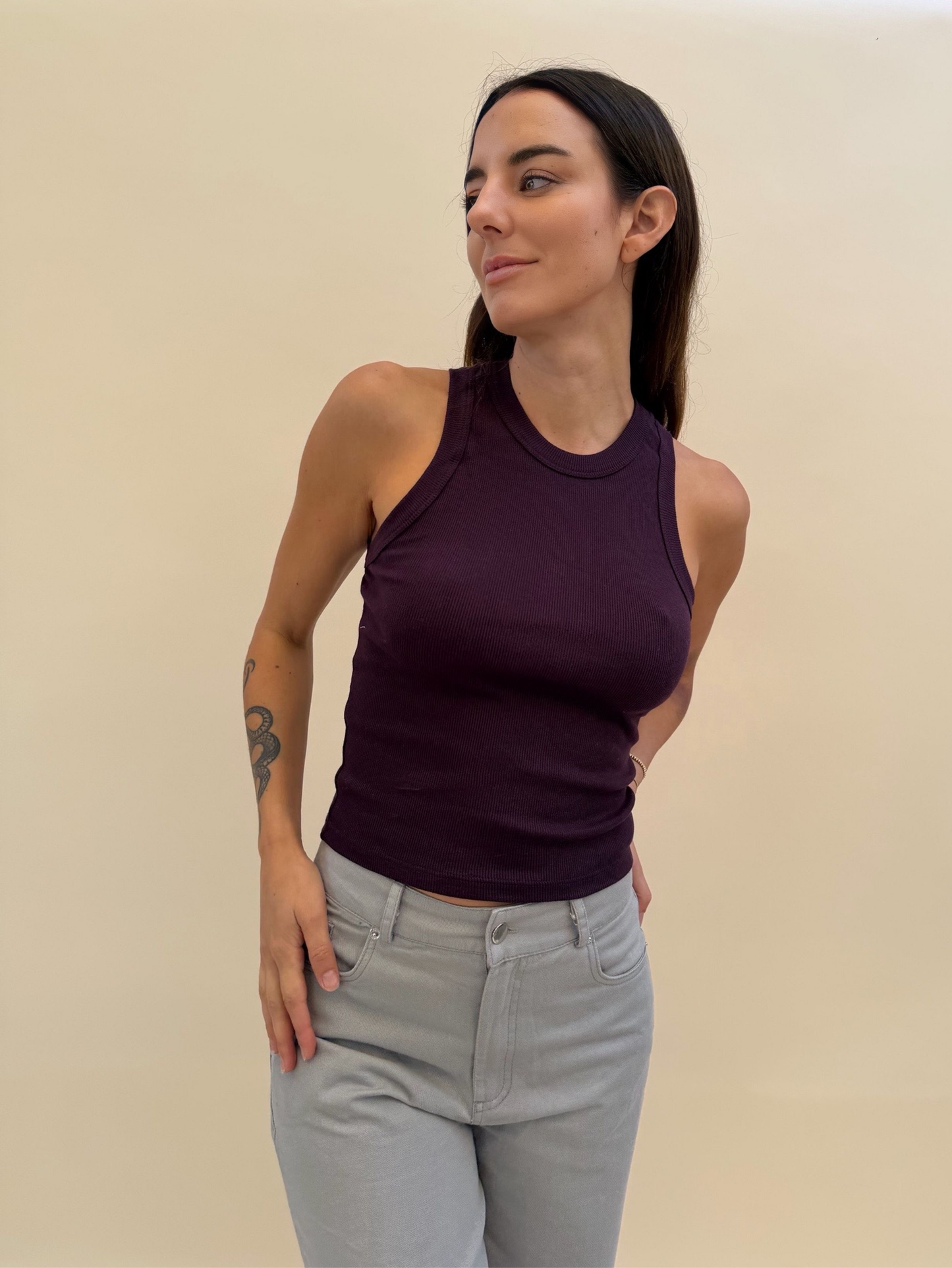 Polera básica - Burgundy