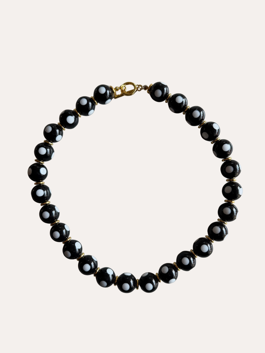 Collar Puntos - Negro