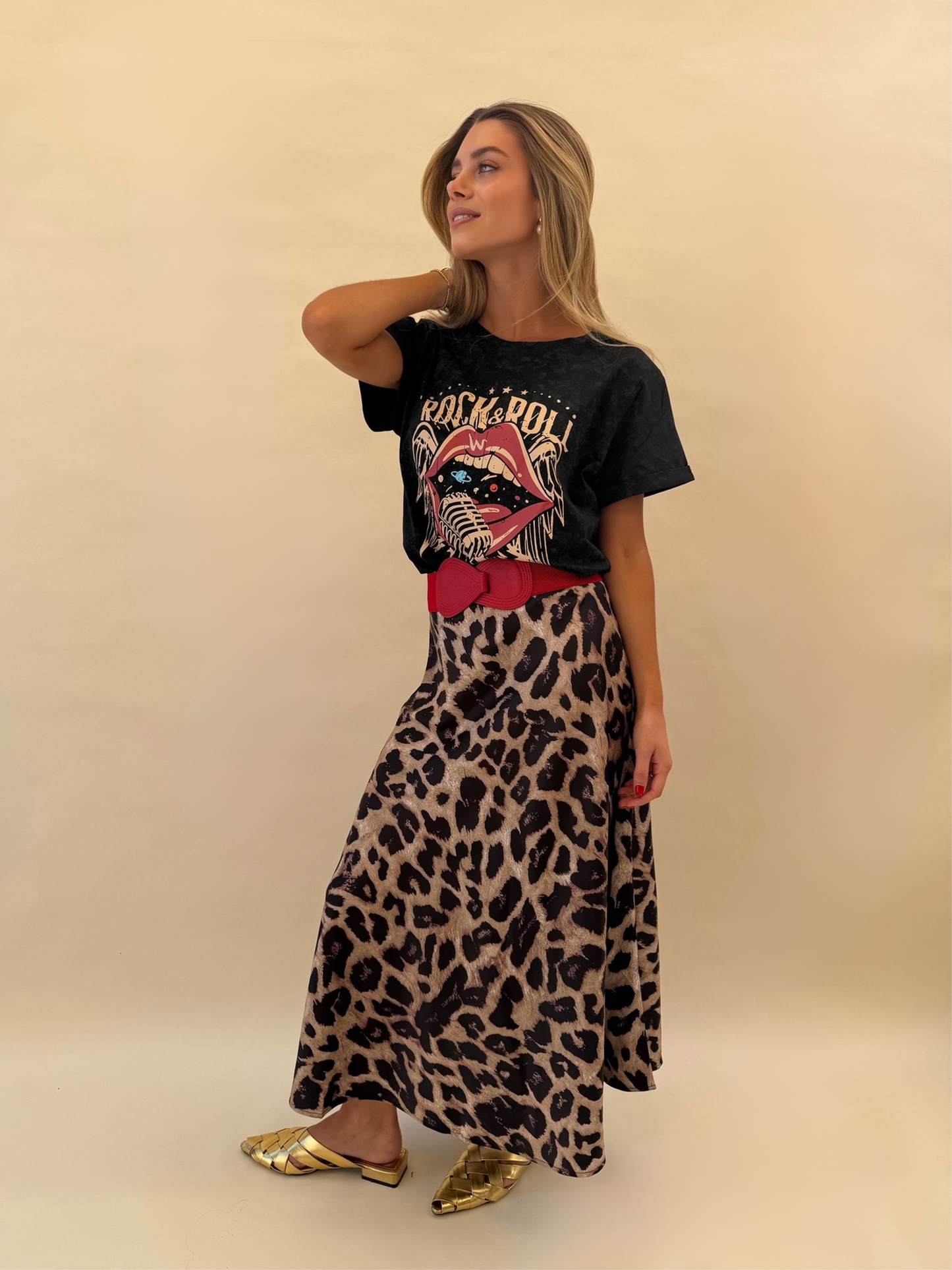 Falda Isidora - Leopardo Café