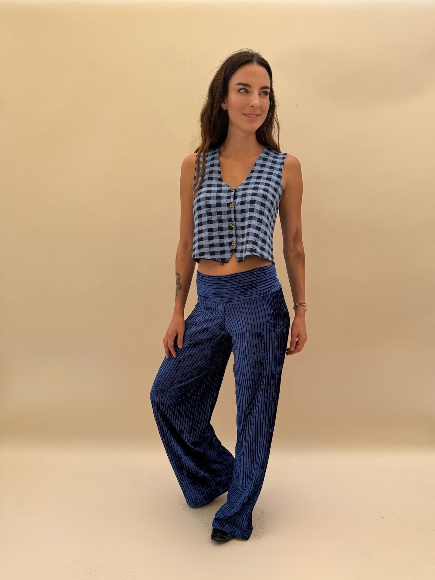 Patas Palazzo - Azul