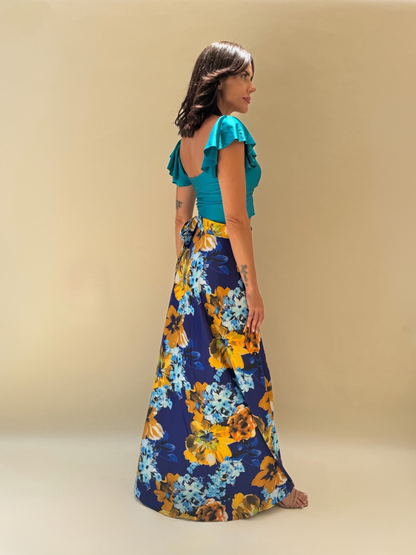 Falda Lucía - Flores Amarillas