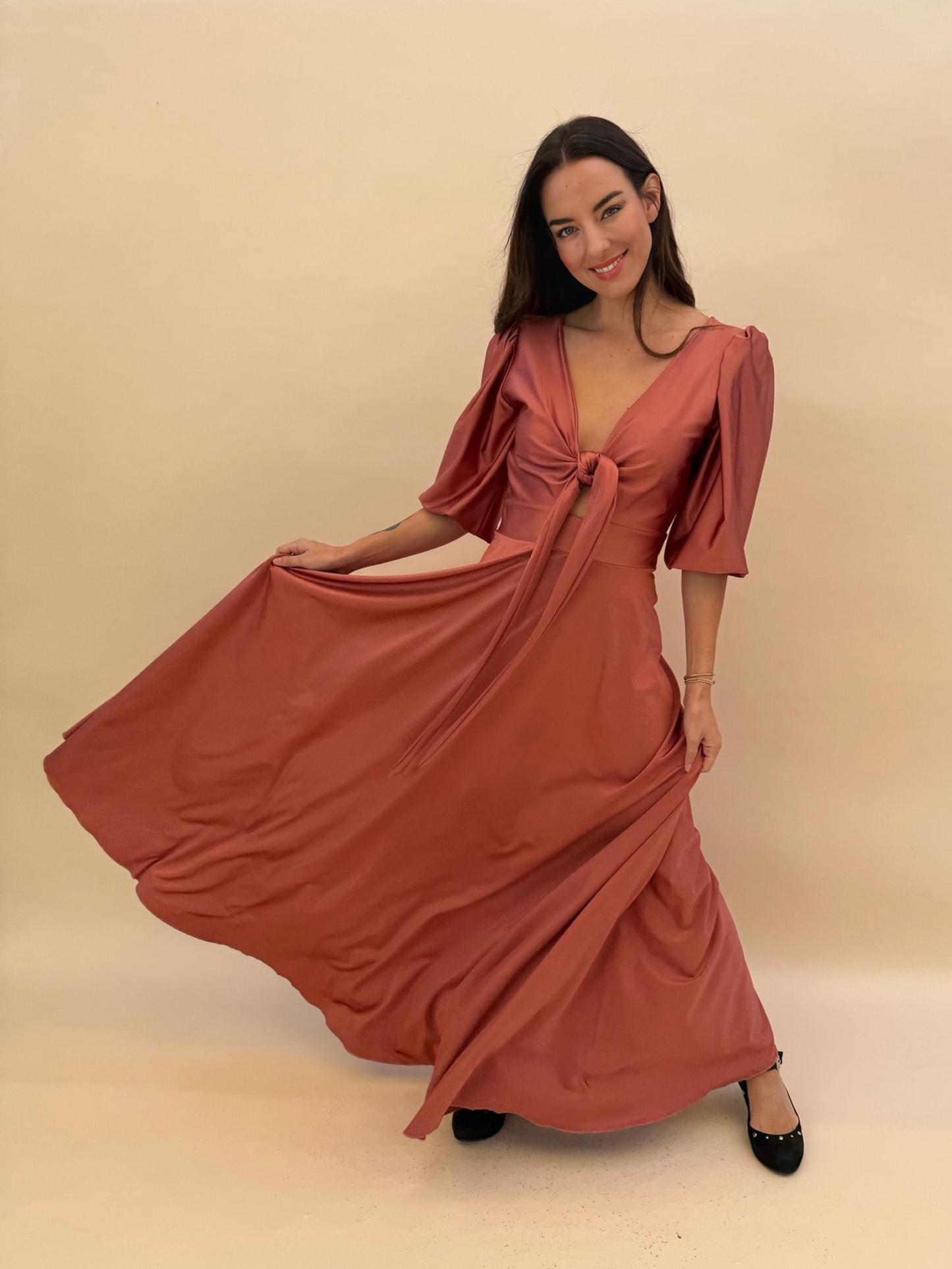 Vestido Raquel - Palo Rosa