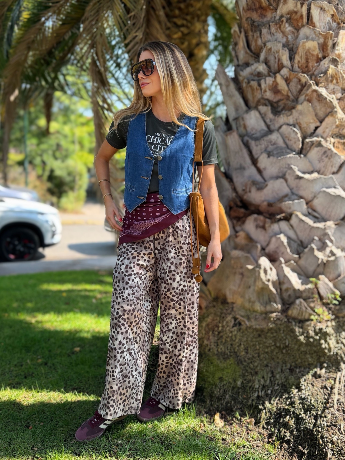 Pantalón Delfina - Print Beige