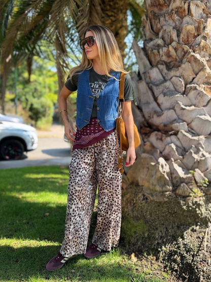 Pantalón Delfina - Print Beige