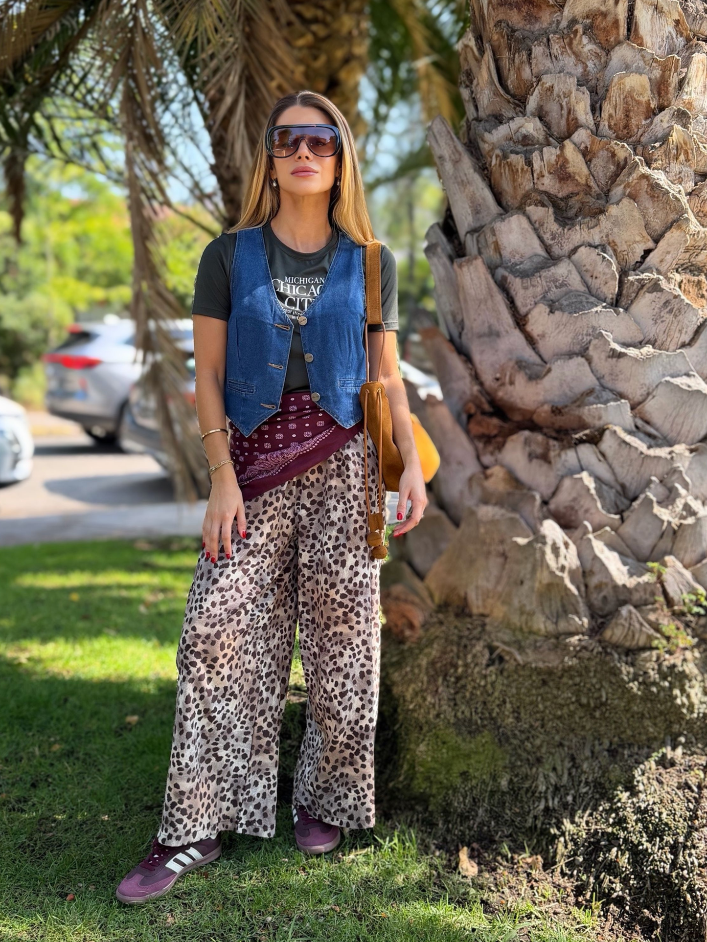 Pantalón Delfina - Print Beige