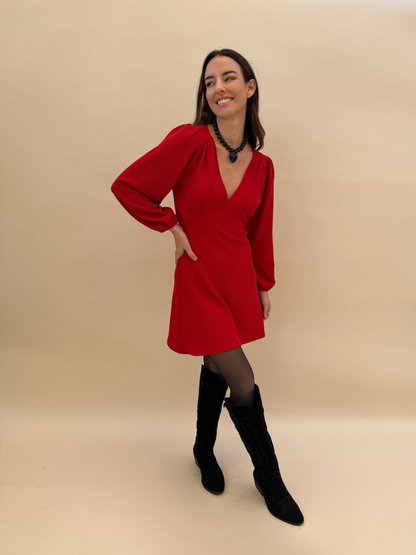 Vestido Amparo - Rojo