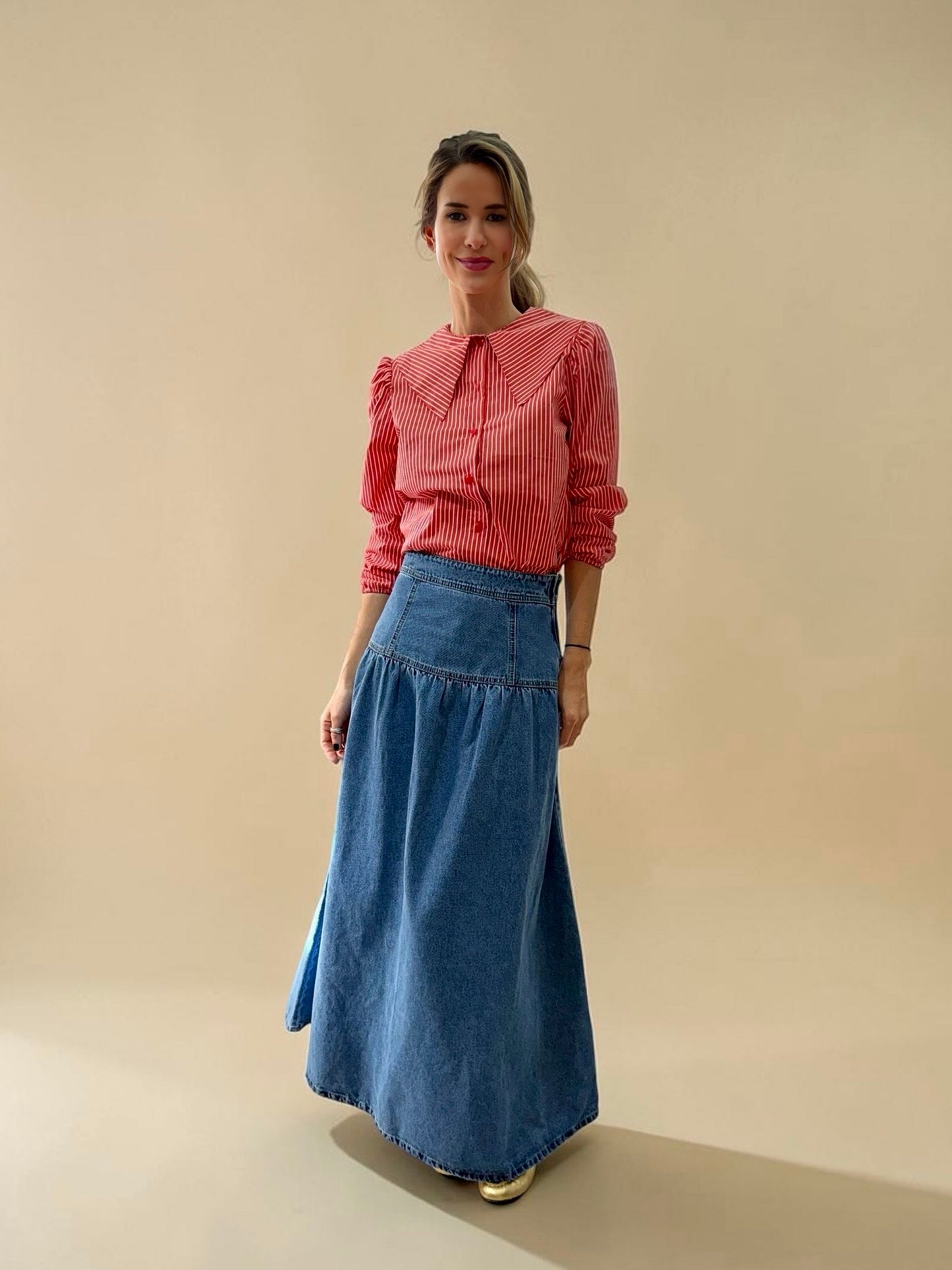 Falda Andrea - Denim Claro