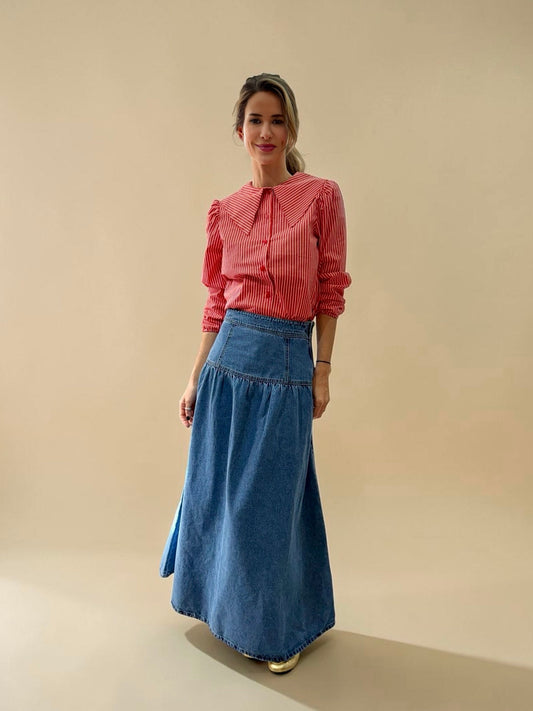 Falda Andrea - Denim Claro