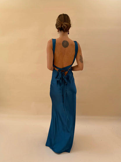 Vestido Dominga - Azul Petróleo