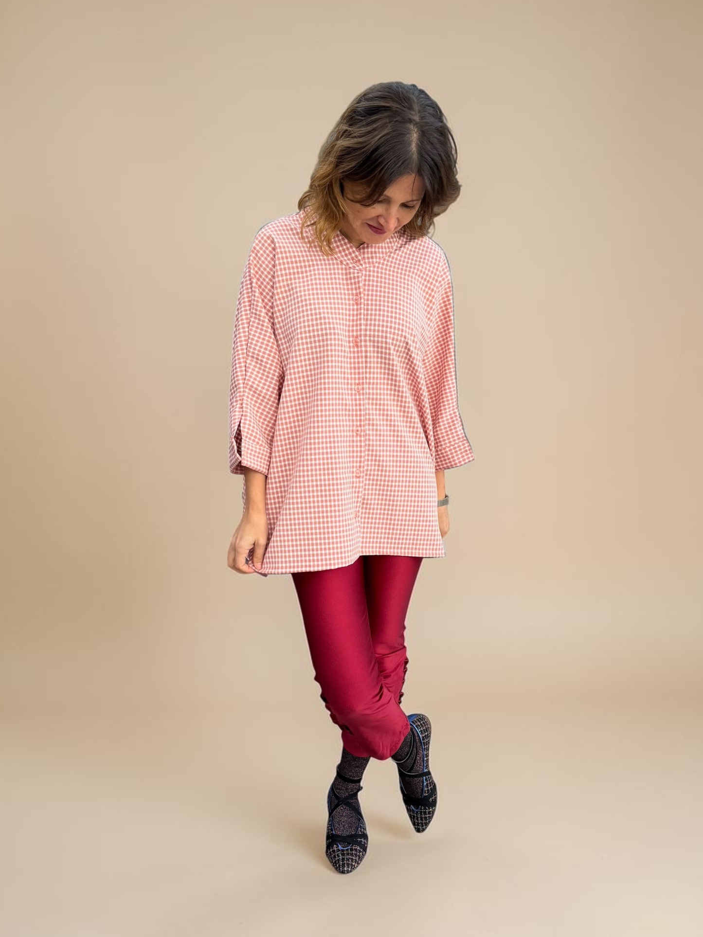 Blusa Paz - Vichy Rosa