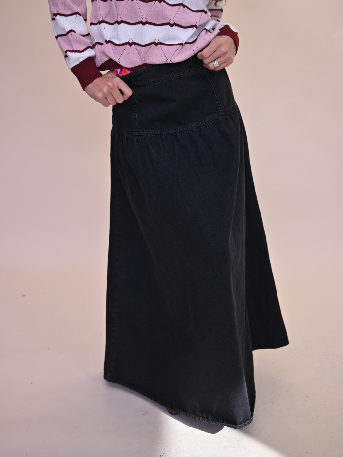 Falda Andrea - Denim Negro