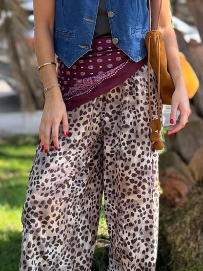 Pantalón Delfina - Print Beige
