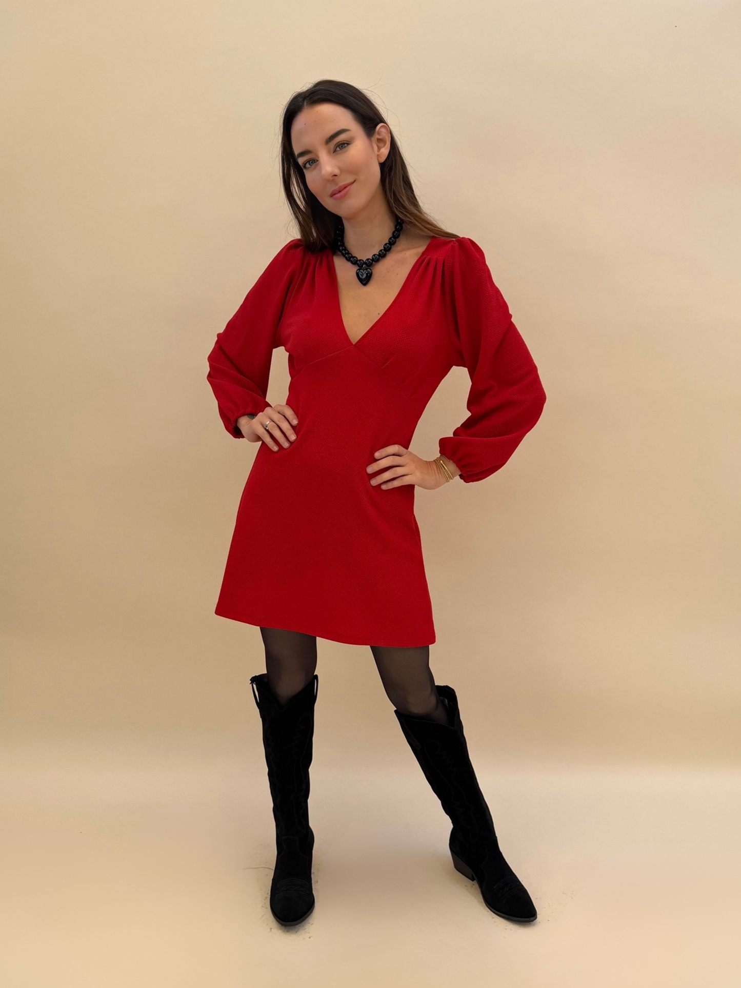 Vestido Amparo - Rojo