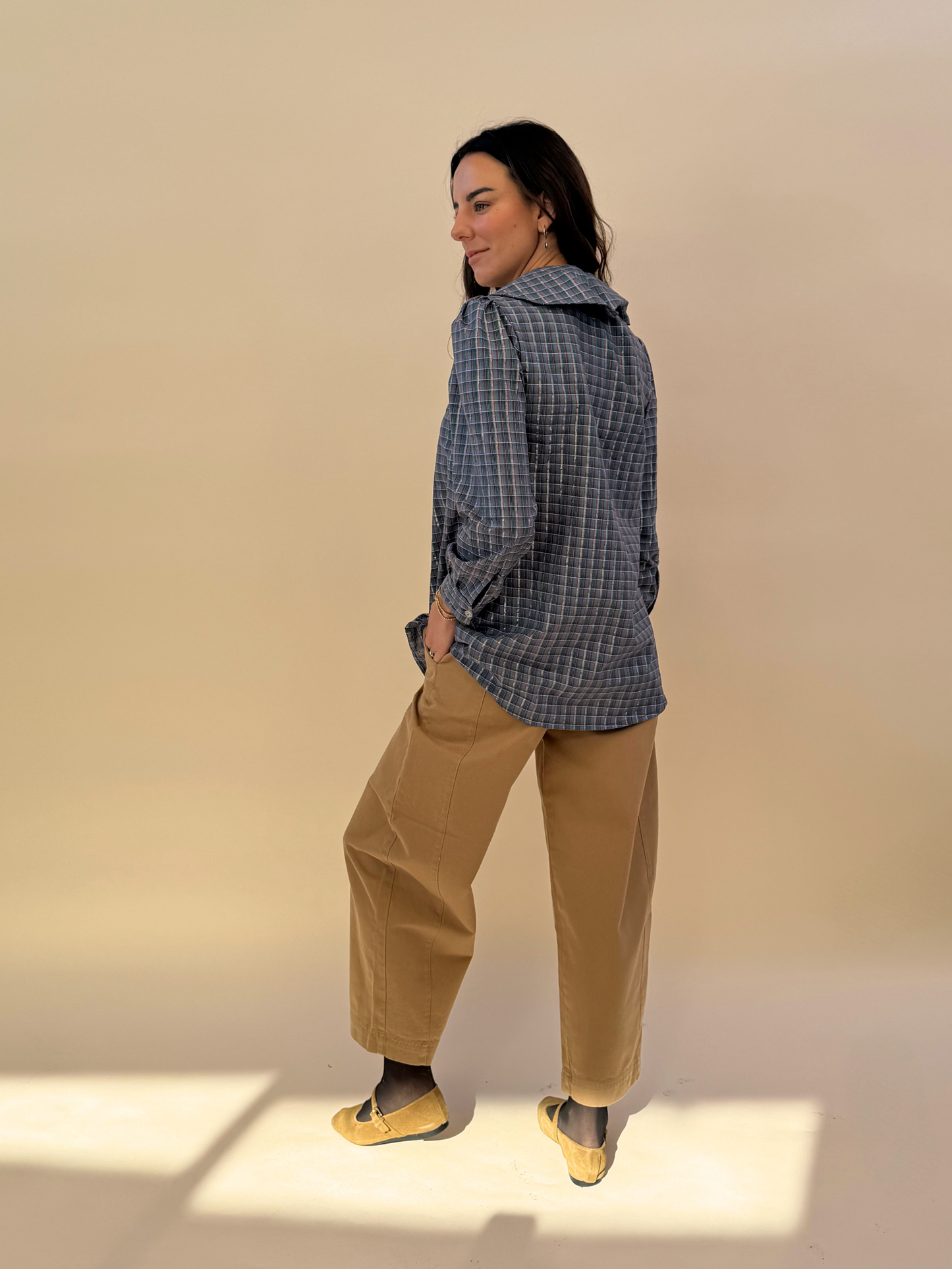 Blusa Clarita - Cuadrille Azul