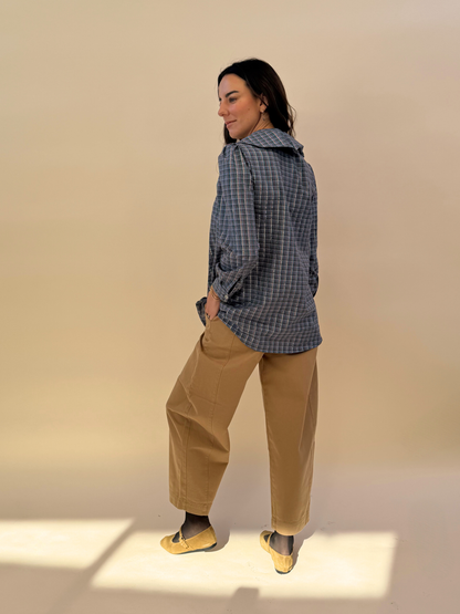 Blusa Clarita - Cuadrille Azul