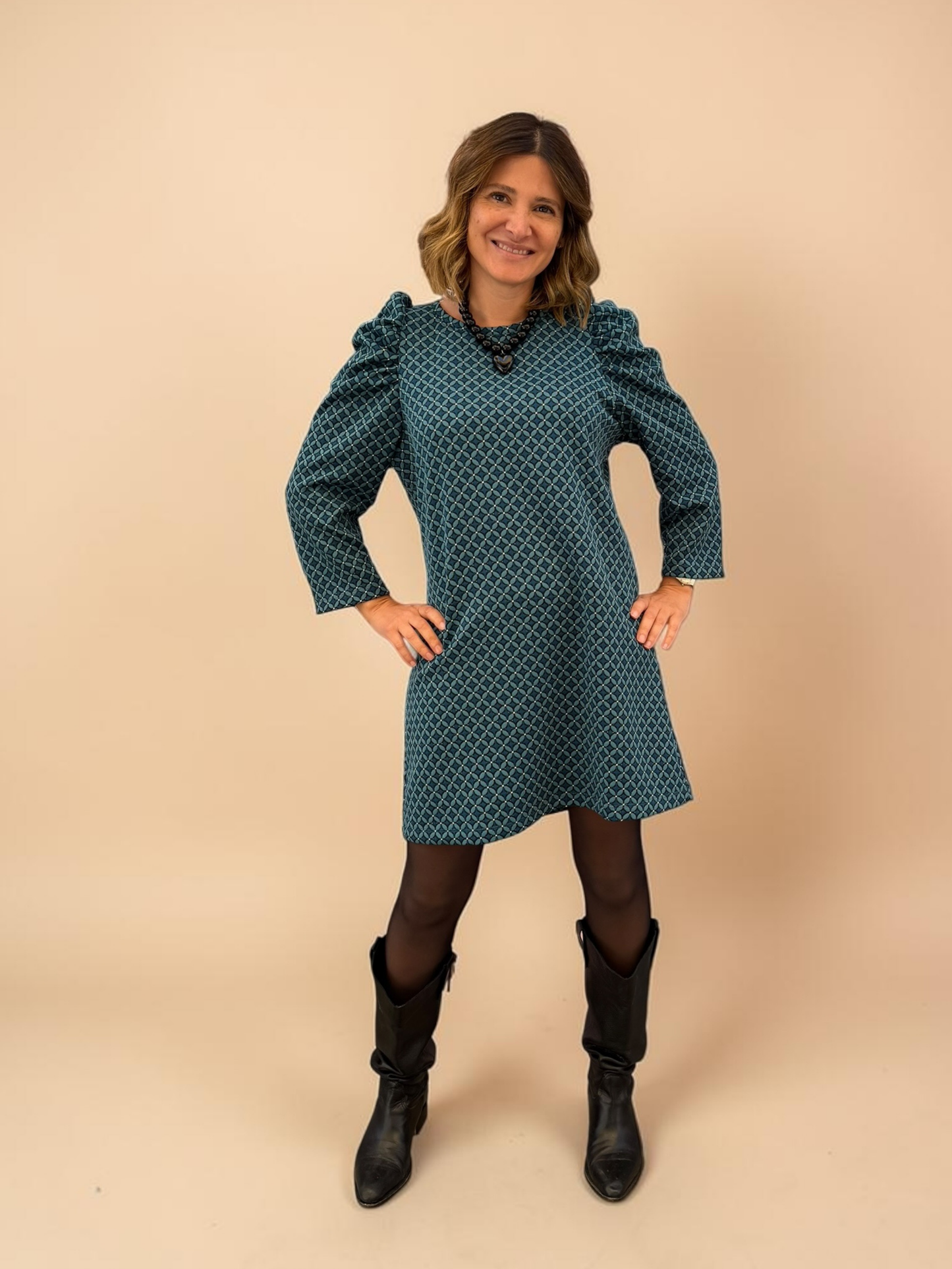 Vestido Anastasia - Pie de Poule