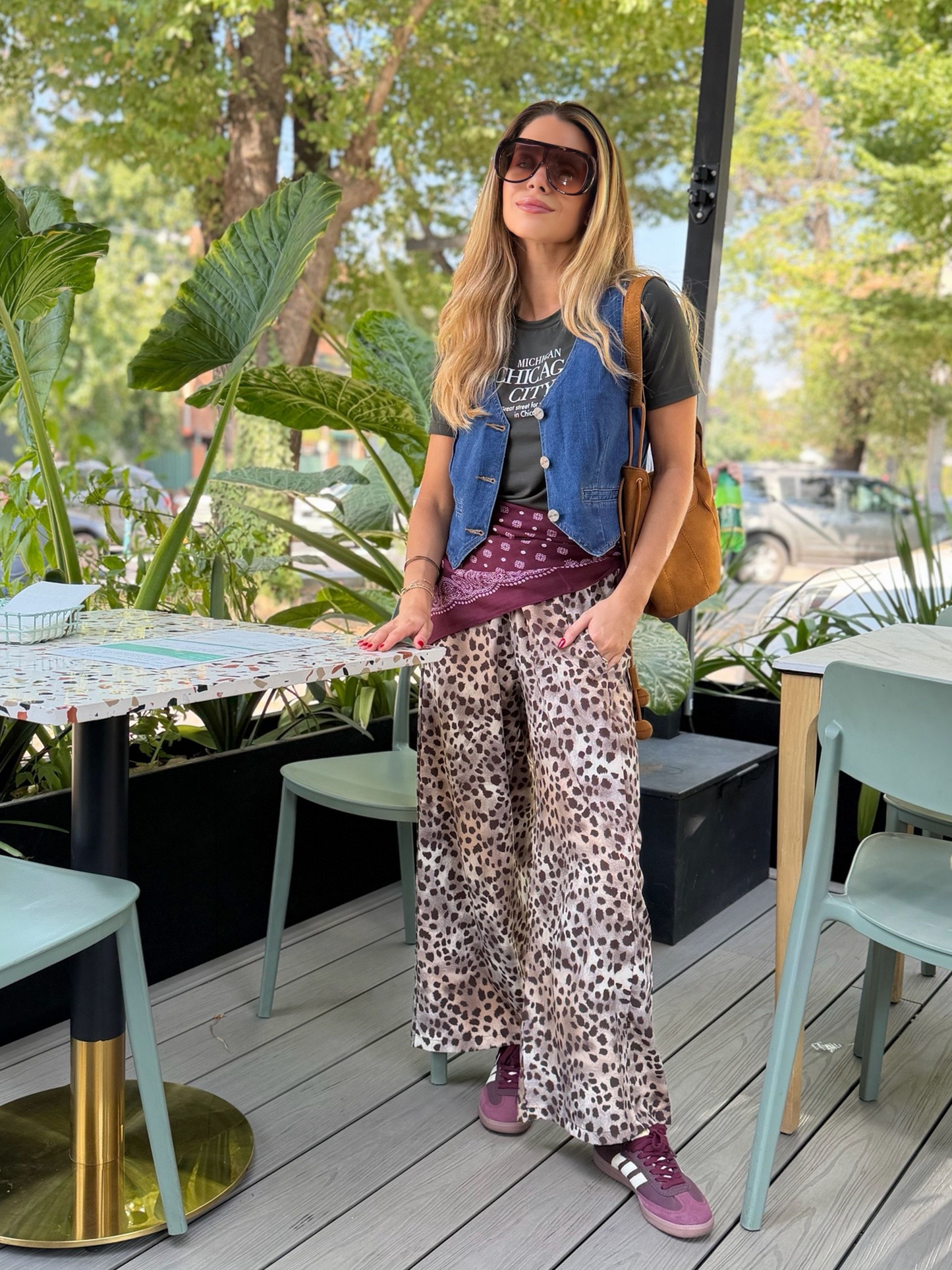 Pantalón Delfina - Print Beige