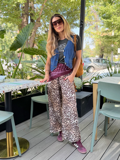 Pantalón Delfina - Print Beige