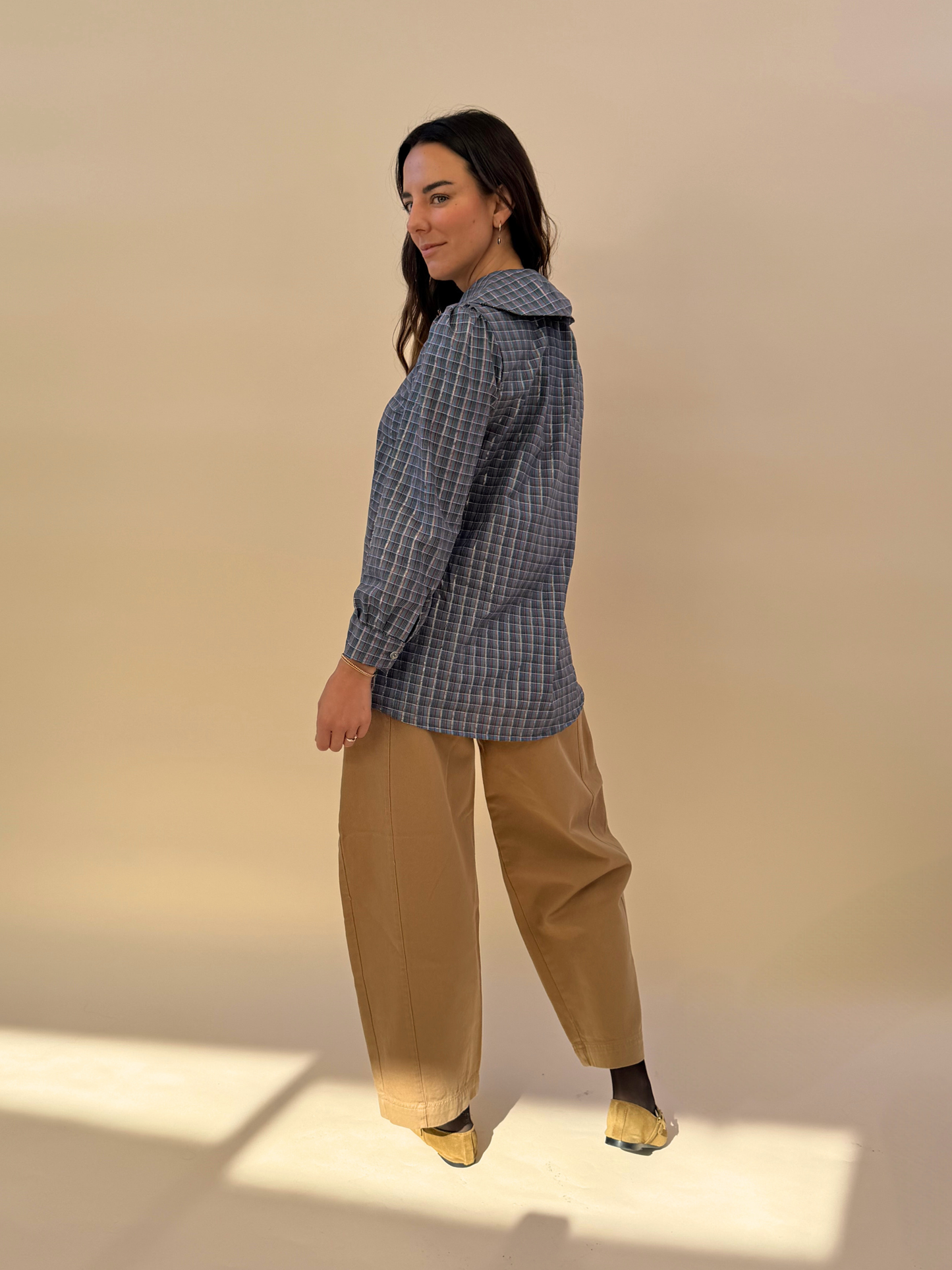 Blusa Clarita - Cuadrille Azul