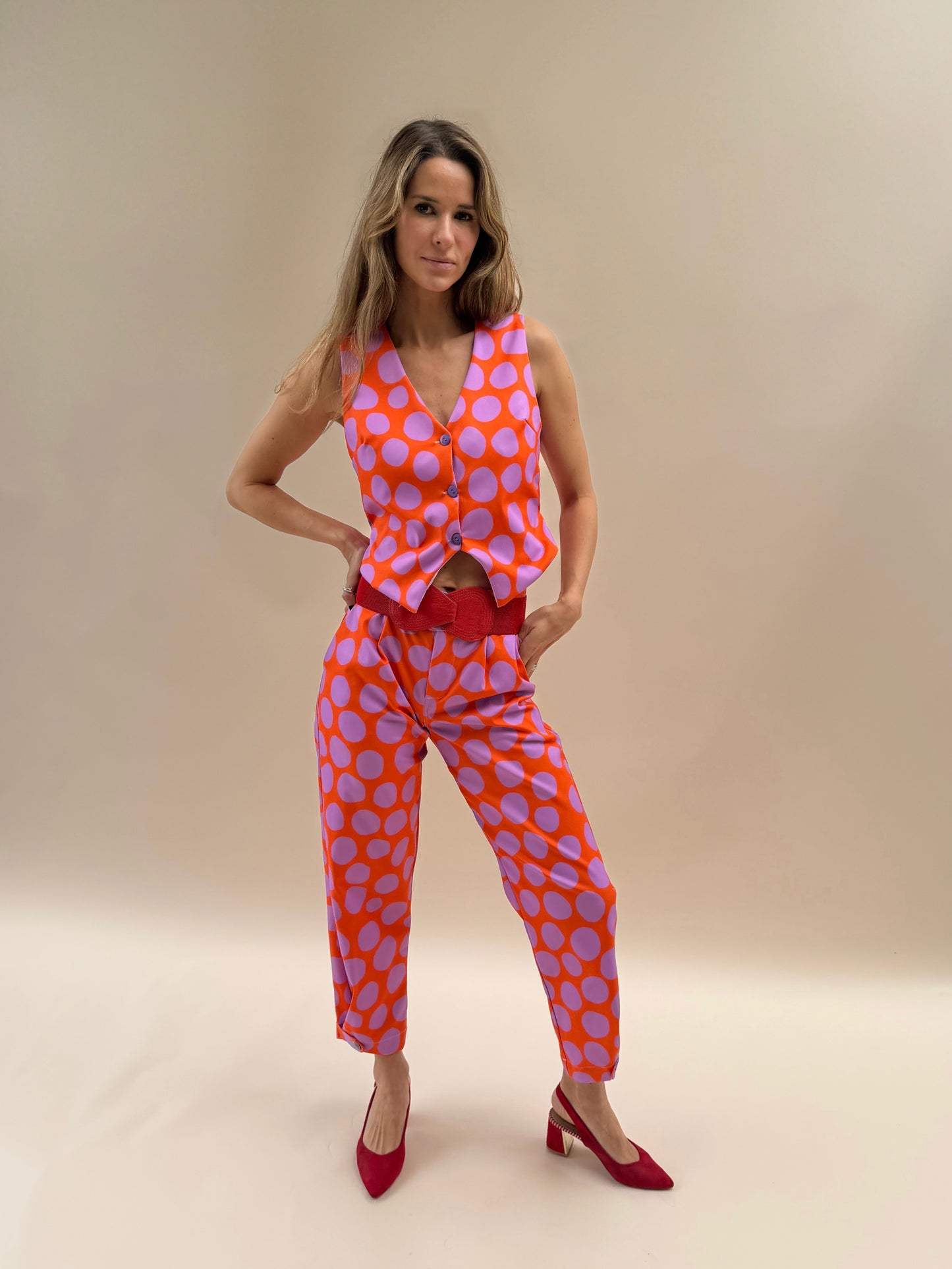Pantalón Ana - Dots Lila