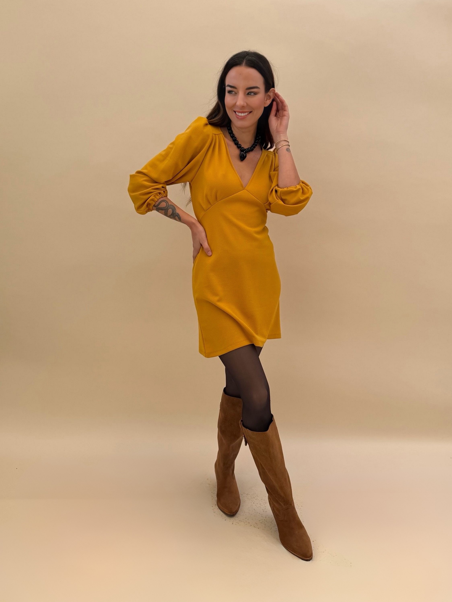 Vestido Amparo - Amarillo