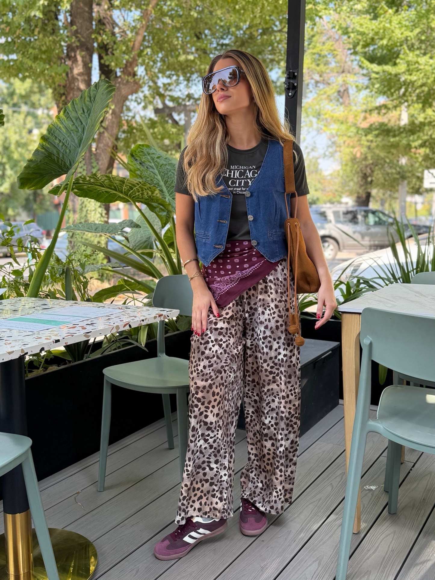 Pantalón Delfina - Print Beige