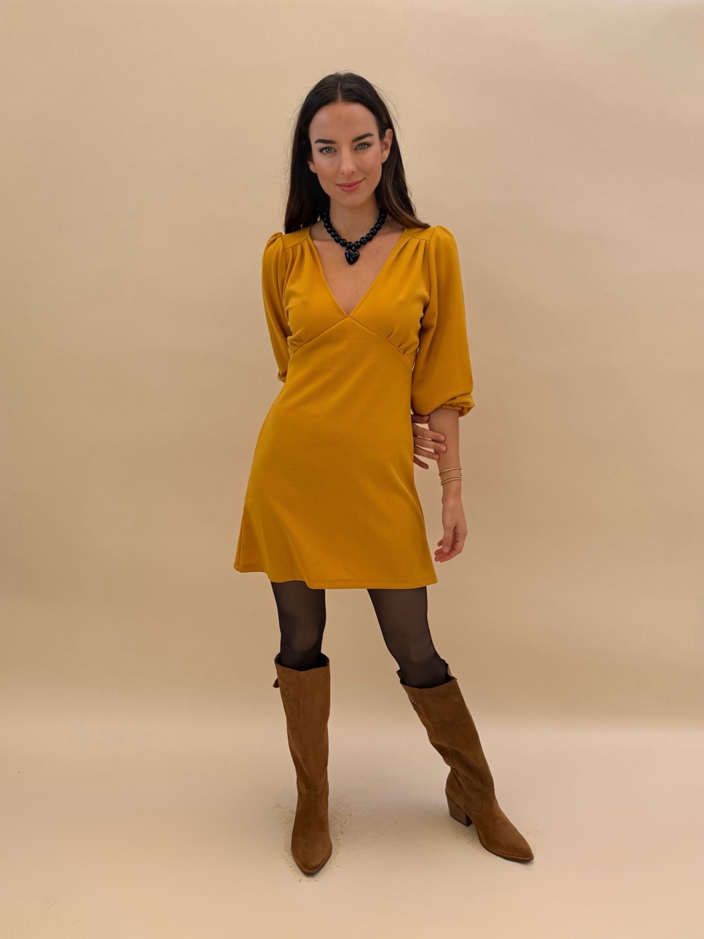 Vestido Amparo - Amarillo