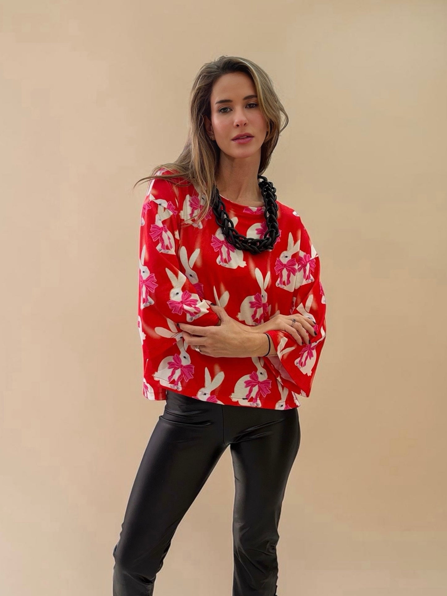 Polera Claudia conejitos