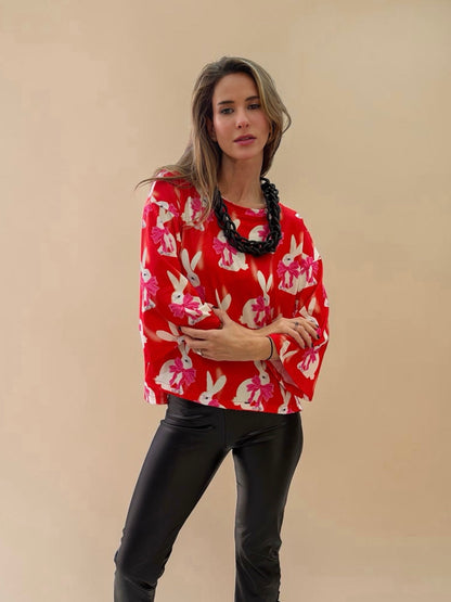Polera Claudia conejitos