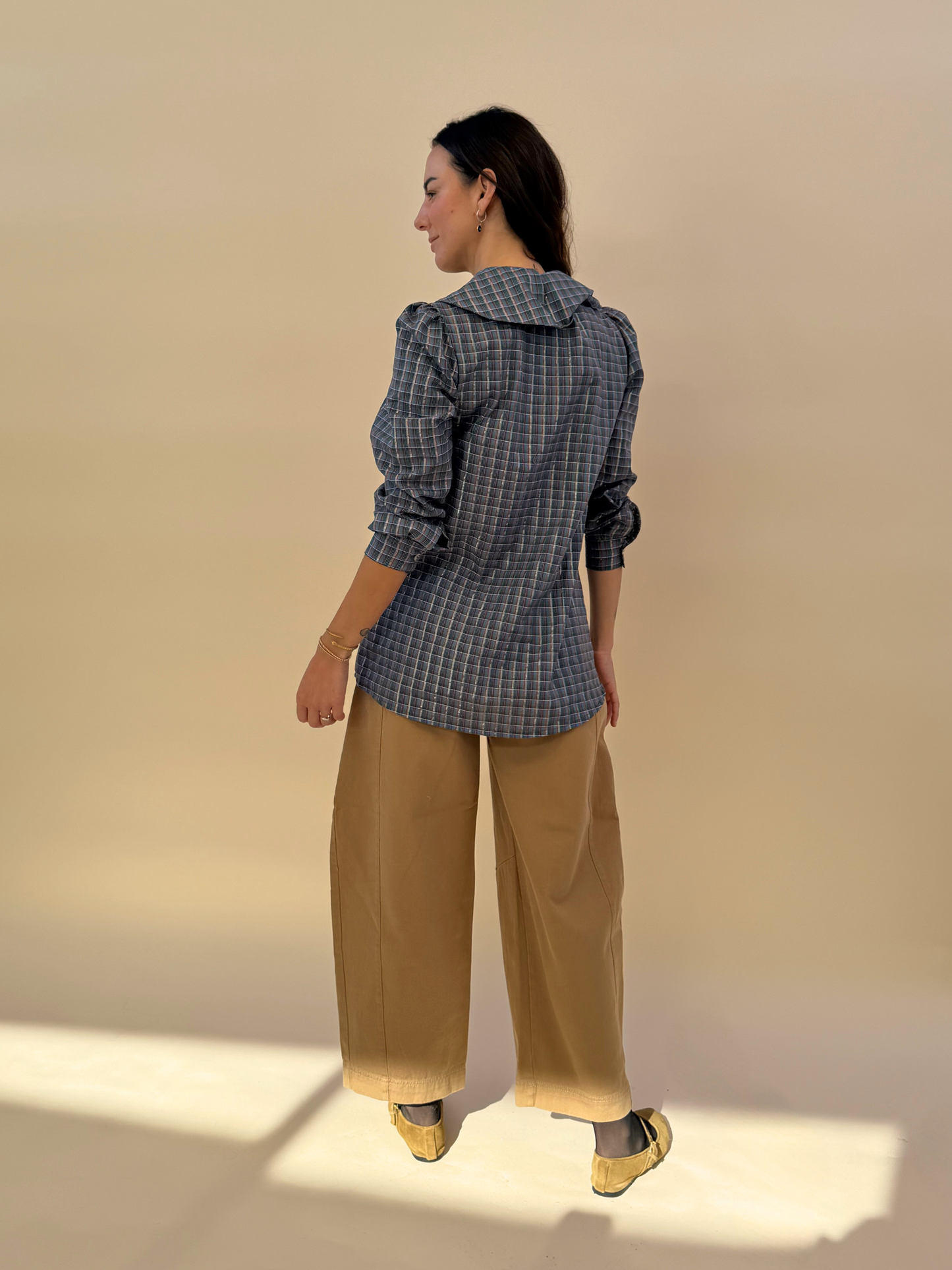 Blusa Clarita - Cuadrille Azul