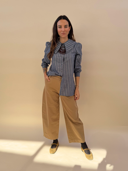 Blusa Clarita - Cuadrille Azul