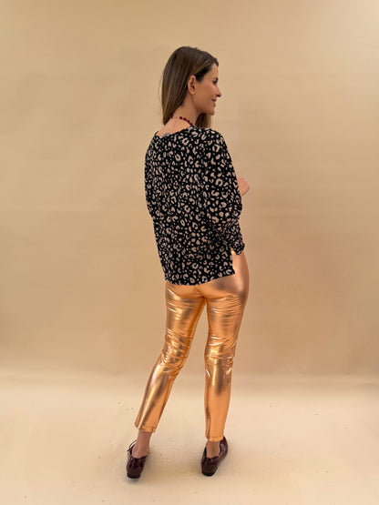 Polera Claudia - Print Leopardo