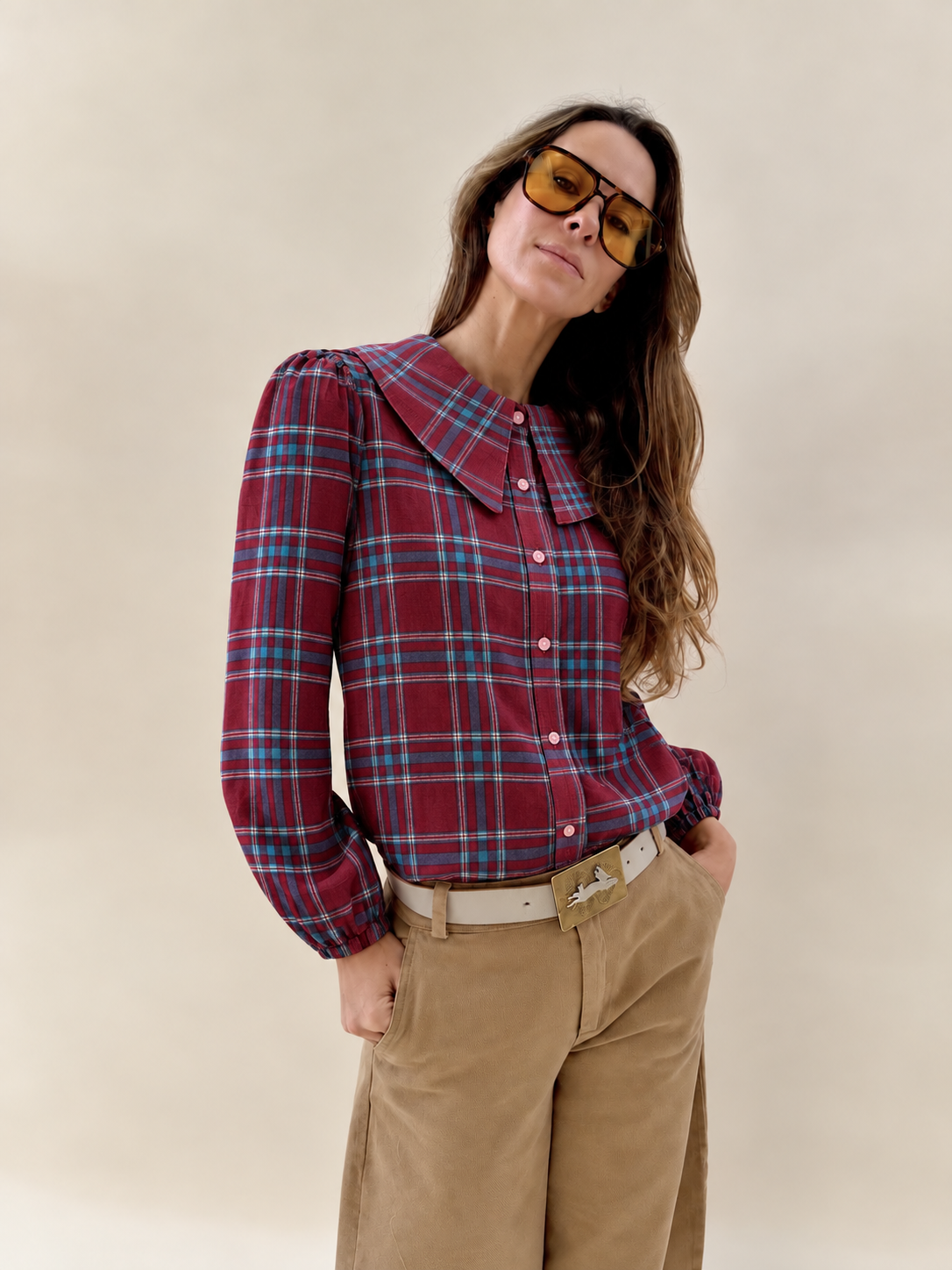 Blusa Clarita - Cuadrille Burdeo