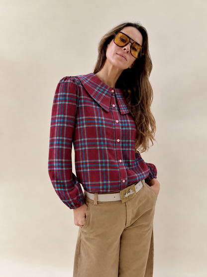 Blusa Clarita - Cuadrille Burdeo