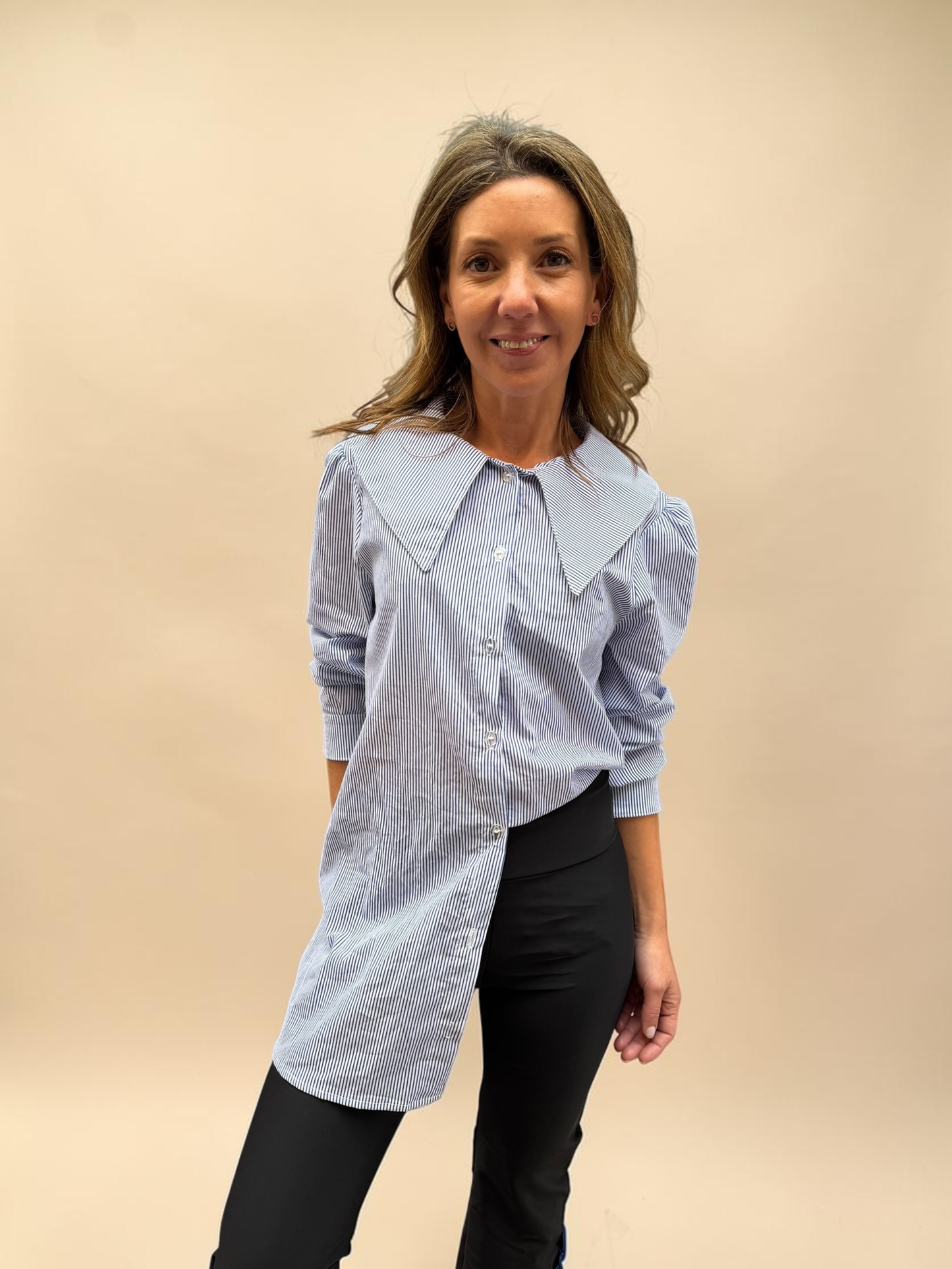 Blusa Clarita - Rayas Azul
