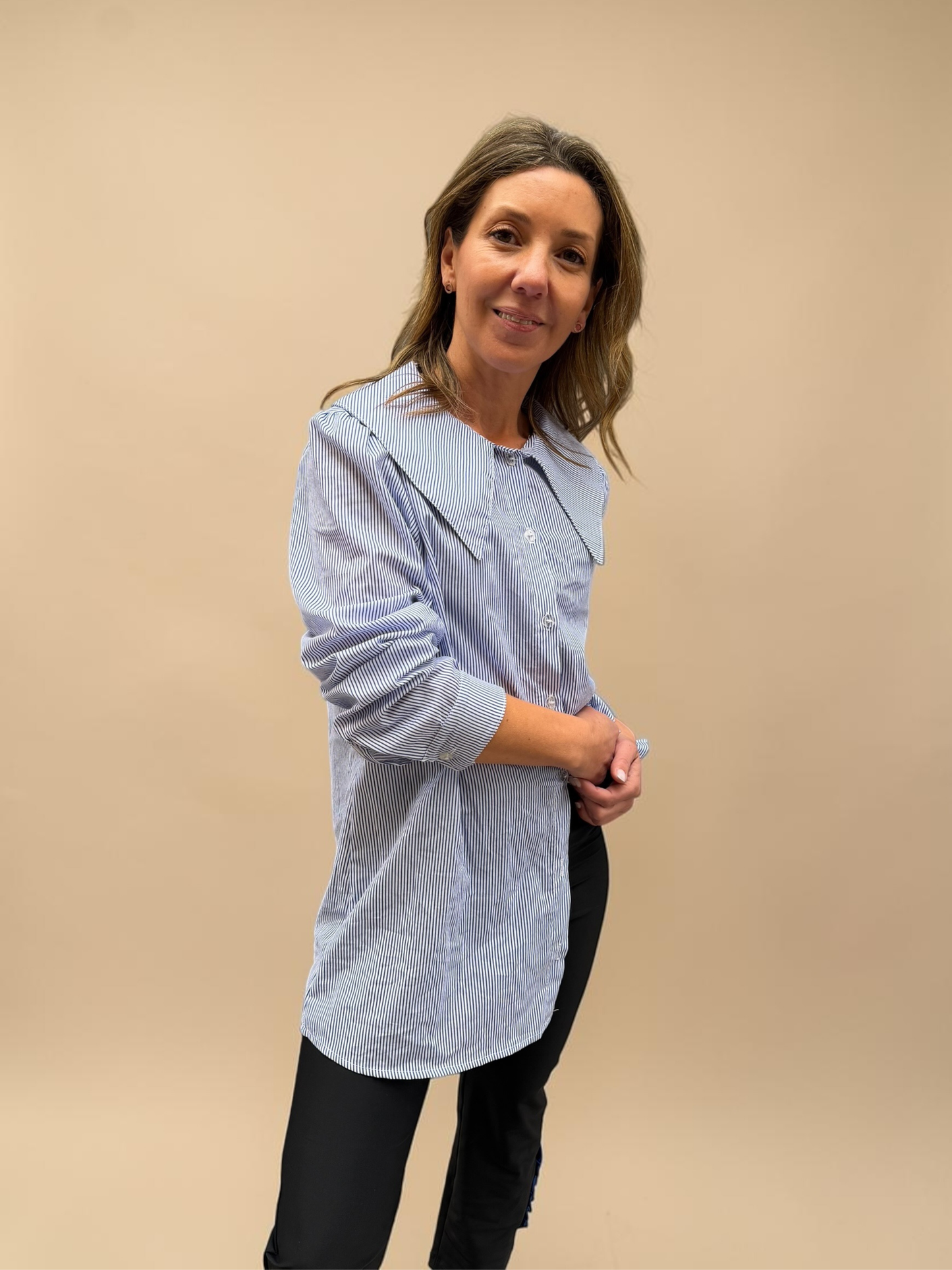 Blusa Clarita - Rayas Azul