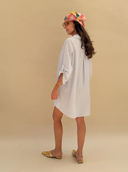 Vestido Maia - Rayas azul