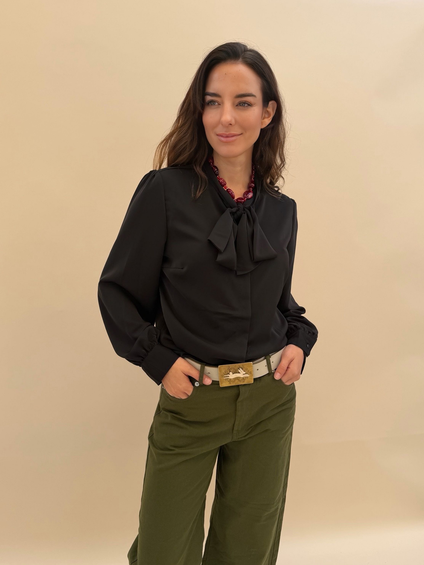 Blusa Flori - Negra