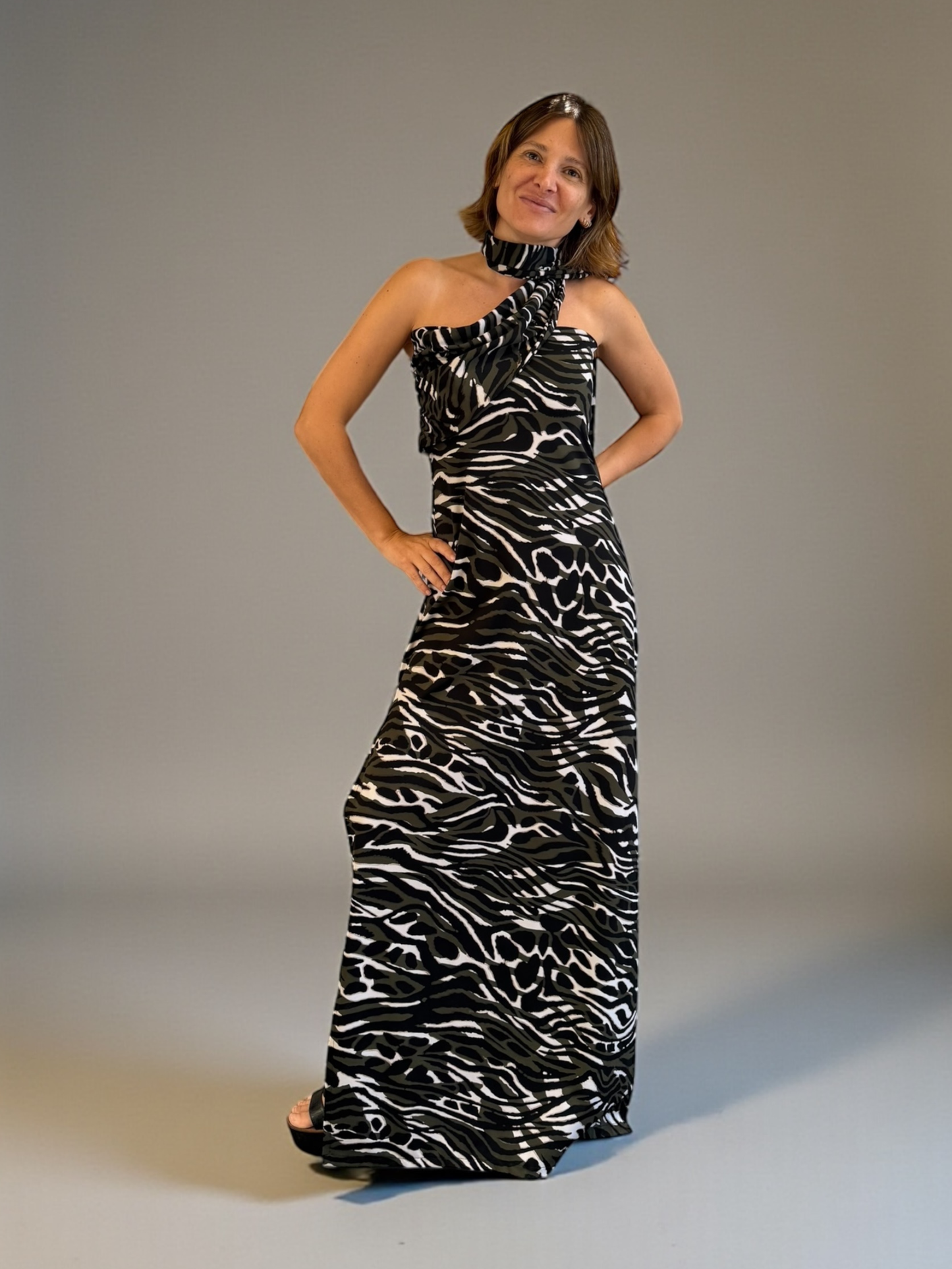Vestido Nina - Print Verde